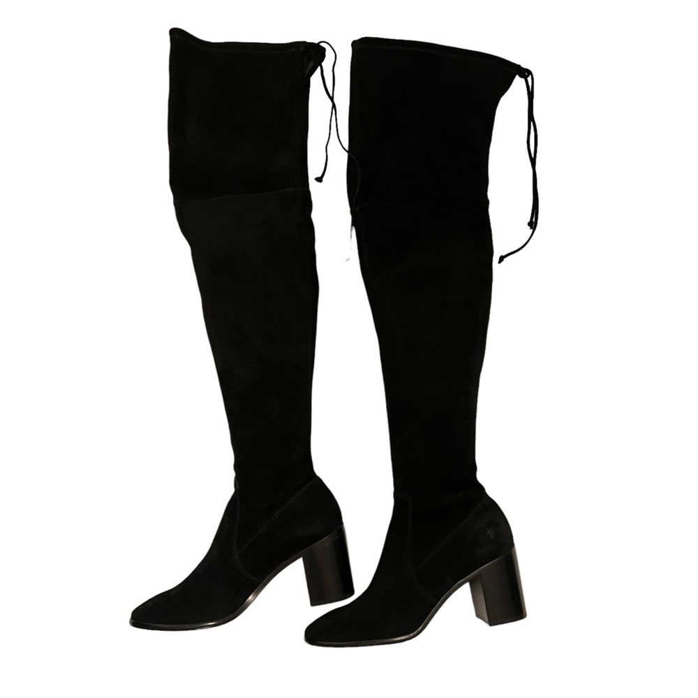 Frye Black Suede Over the Knee Boots. NWOT Size 7.5